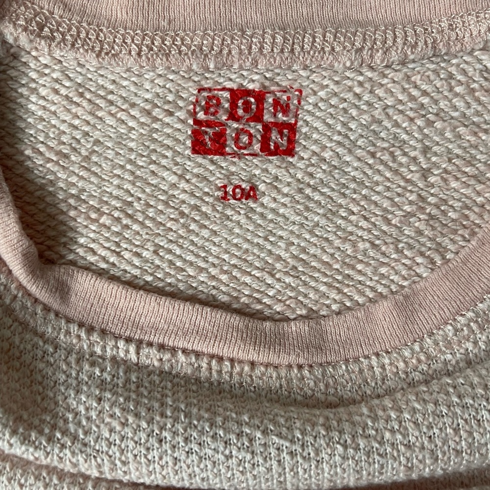 BonTon Girl’s Light Pink Sweatshirt - Picture 7 of 7